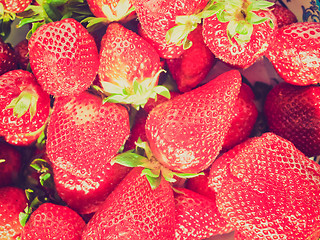 Image showing Retro look Strawberry