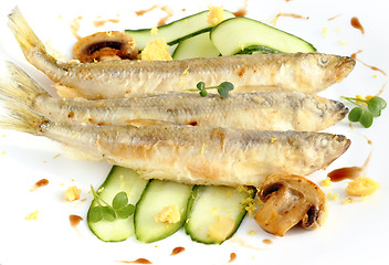 Image showing Fried smelt 