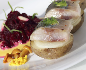 Image showing Appetizer with herring