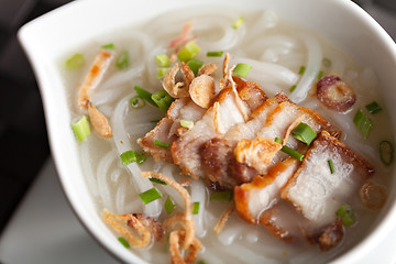 Image showing Thai Noodle Soup with Pork