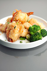 Image showing Crispy Thai Honey Shrimp Dish