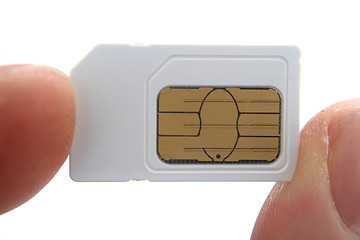 Image showing simcard in my fingers