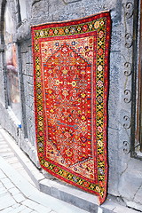 Image showing Colorful oriental rug. 