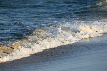 Image showing Sea waves on beach