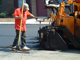 Image showing Paving the Parking Lot