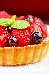 Image showing Cake with fresh berries