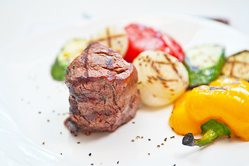 Image showing beef meat and vegetable