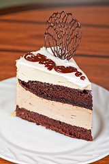 Image showing chocolate cake piece