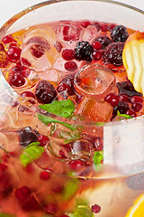 Image showing Berries and fruit cocktail