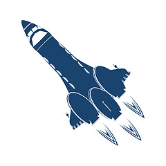 Image showing Stylized space shuttle