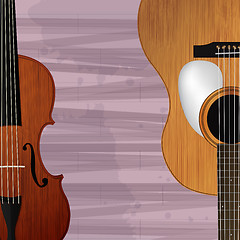 Image showing Guitar and violin icon