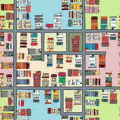 Image showing Seamless map of city