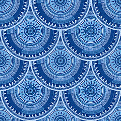 Image showing Seamless pattern with ethnic motif