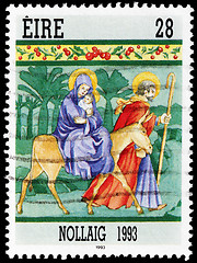 Image showing The Flight Into Egypt Stamp