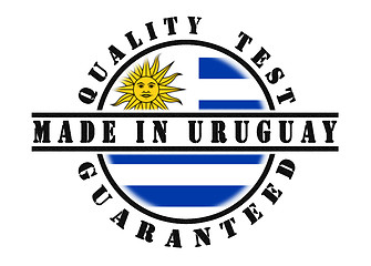 Image showing Quality test guaranteed stamp 