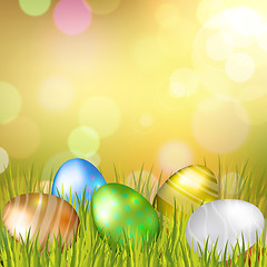 Image showing Easter Eggs Background
