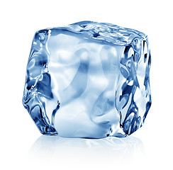 Image showing Cube of blue ice