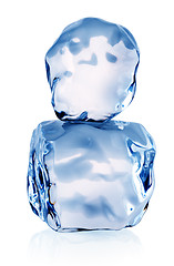 Image showing Two ice cubes