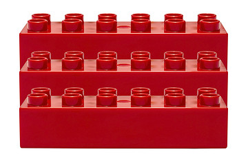 Image showing red building blocks