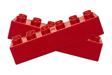 Image showing red building blocks