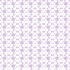 Image showing seamless dots and floral pattern