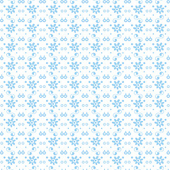 Image showing seamless dots and floral pattern