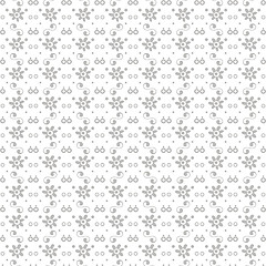 Image showing seamless dots and floral pattern
