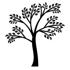 Image showing Art tree silhouette