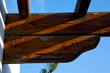 Image showing web spain lanzarote abstract shadow in a wall  