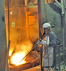 Image showing steel worker