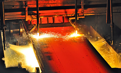 Image showing Hot metal cutting