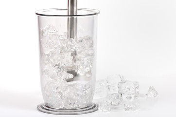Image showing  ice in a blender