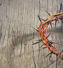 Image showing Crown of Thorns and drops of blood