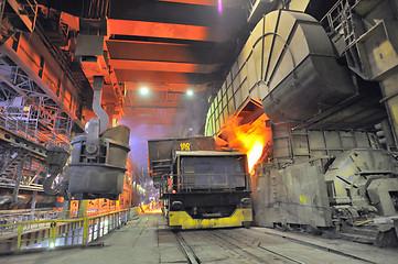 Image showing transportation on steel plant