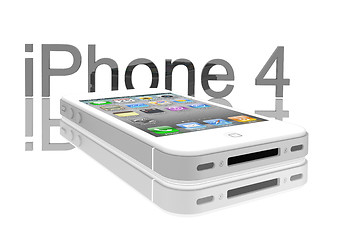 Image showing Apple iPhone 4 white