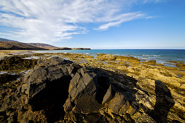 Image showing in lanzarote  spain    water yacht boat coastline summer 