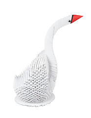 Image showing white swan. figure of bird out of paper 