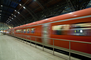 Image showing Train departure