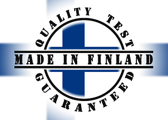 Image showing Quality test guaranteed stamp 