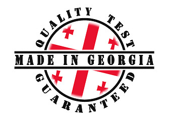 Image showing Quality test guaranteed stamp 