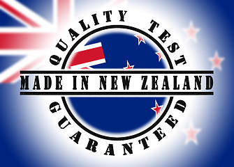 Image showing Quality test guaranteed stamp 