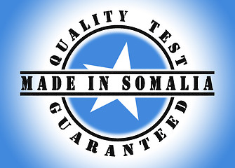 Image showing Quality test guaranteed stamp 