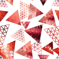 Image showing Retro pattern of geometric shapes