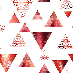 Image showing Retro pattern of geometric shapes