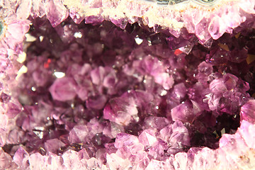 Image showing detail of nice amethyst mineral 