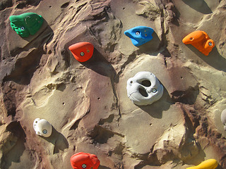 Image showing climbing wall background