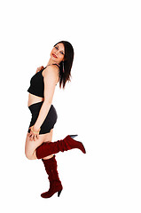 Image showing Dancing girl in boots.