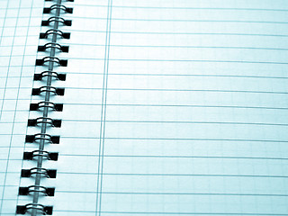 Image showing Blank notebook page