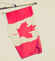 Image showing Retro look Canada flag