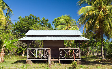 Image showing architecture local restaurant with zinc sheet metal roof Big Cor